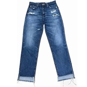 👖 AG ADRIANO GOLDSSCMIED Phoebe Jeans | Sz 26R | 🆕 High Rise • Frayed Step Hem